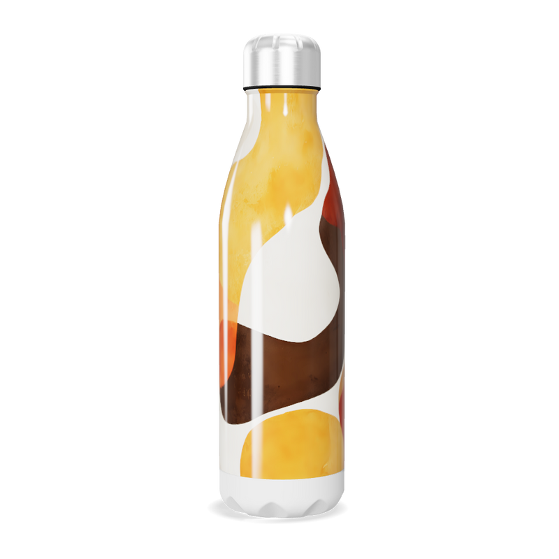 Garrafa Inox - Estampa Abstrata Colorida