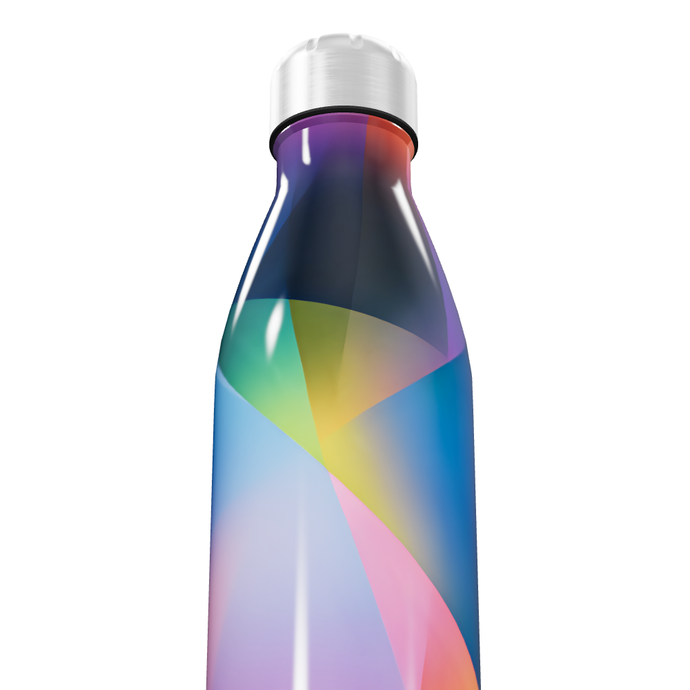 Garrafa Inox - Estampa Multicolorida