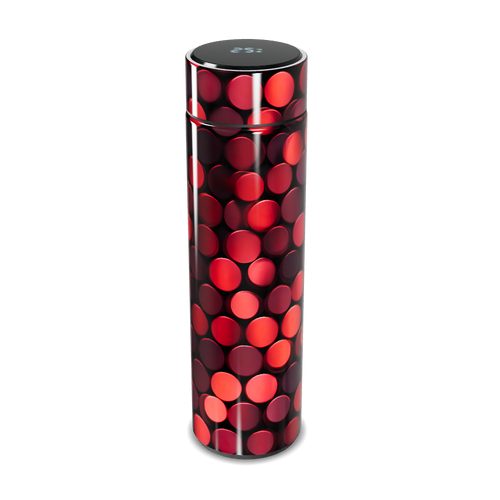 Garrafa Térmica Touch - Vermelha com Bolinhas