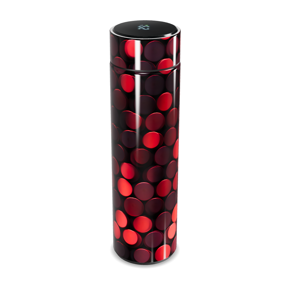 Garrafa Térmica Touch - Vermelha com Bolinhas