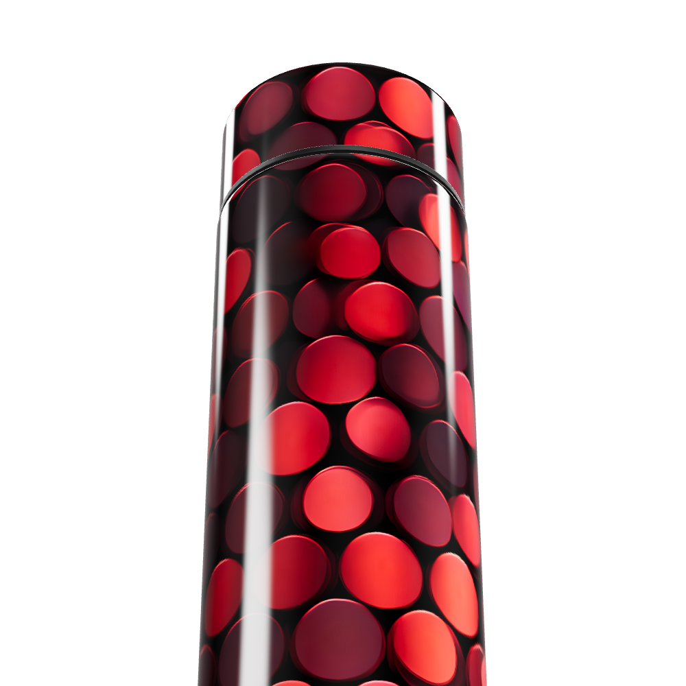 Garrafa Térmica Touch - Vermelha com Bolinhas