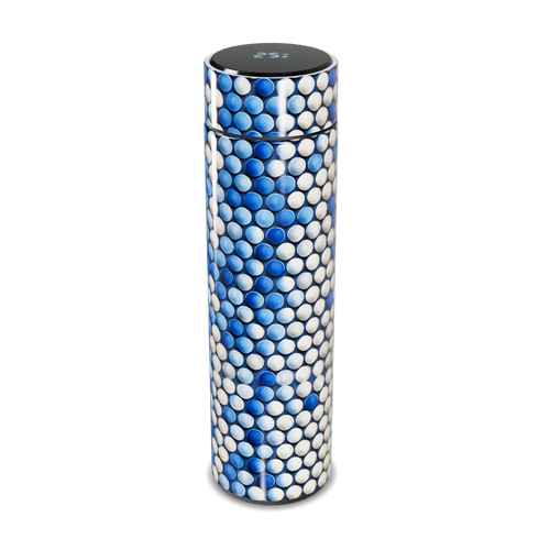 Garrafa Térmica Touch - Azul Texturizada