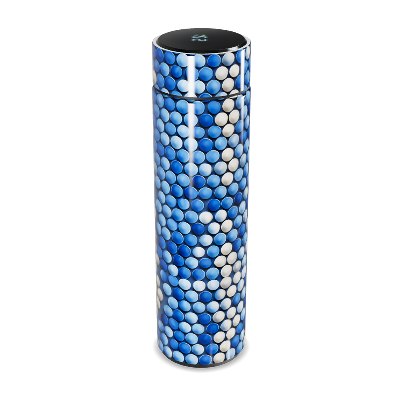 Garrafa Térmica Touch - Azul Texturizada