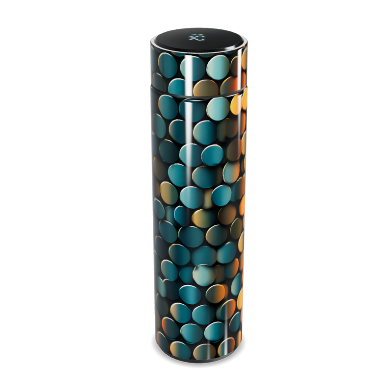 Garrafa Térmica Touch - Estampa Colorida Metalizada