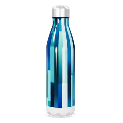 Garrafa Inox - Azul Listrada 750ml