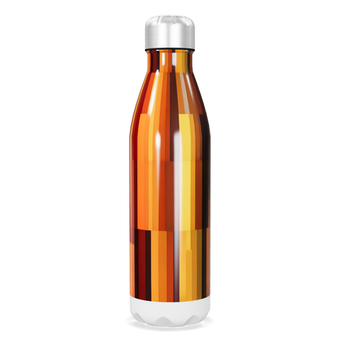 Garrafa Inox - Estampa Geométrica Colorida
