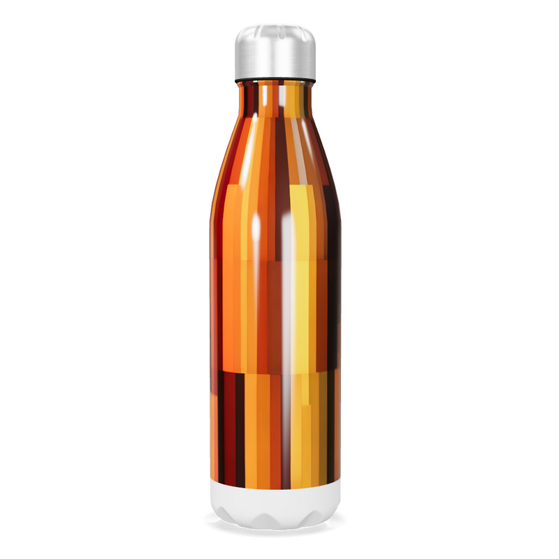 Garrafa Inox - Estampa Geométrica Colorida