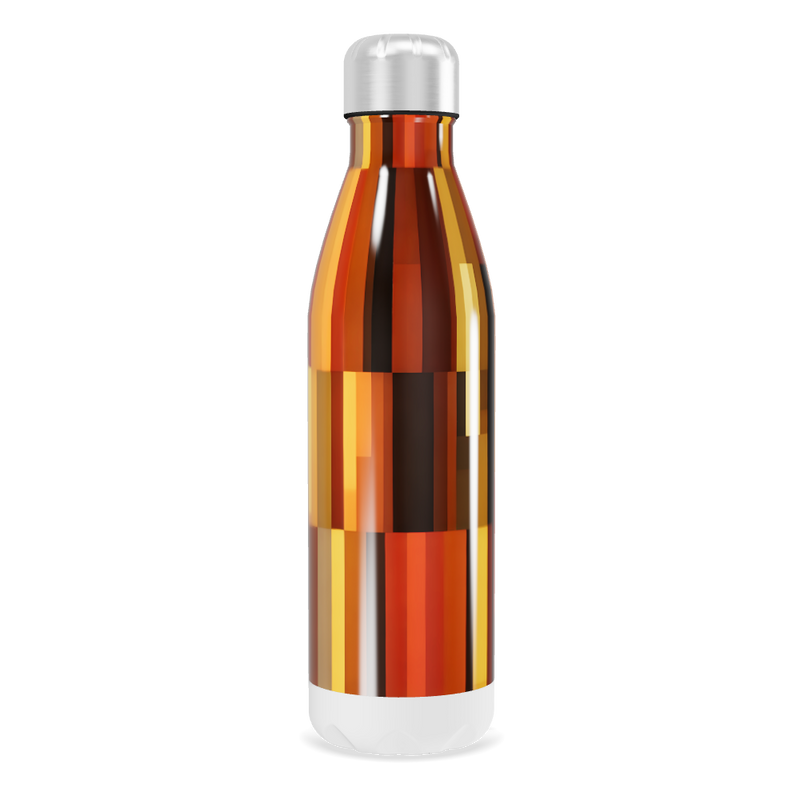 Garrafa Inox - Estampa Geométrica Colorida