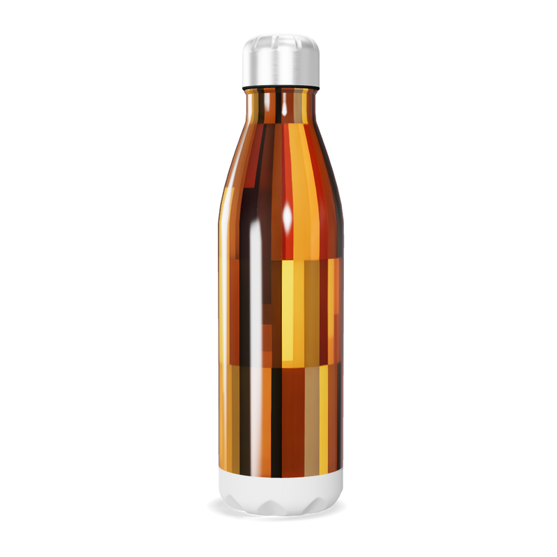Garrafa Inox - Estampa Geométrica Colorida