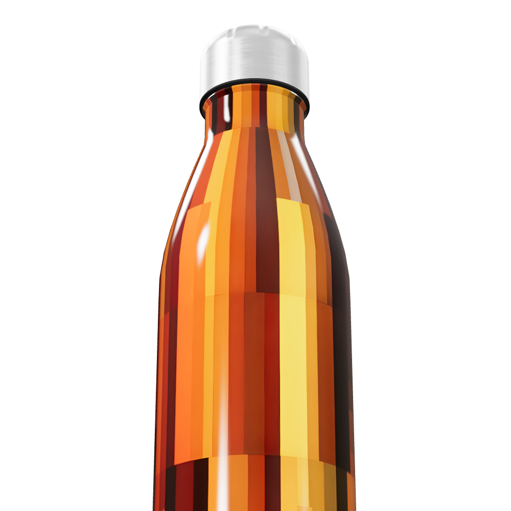 Garrafa Inox - Estampa Geométrica Colorida