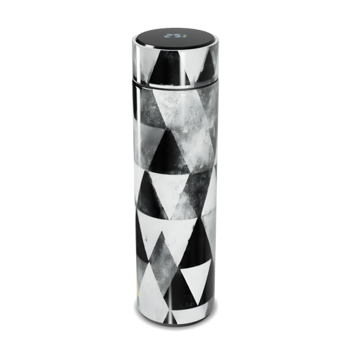 Garrafa Térmica Touch - Estampa Geométrica Preta