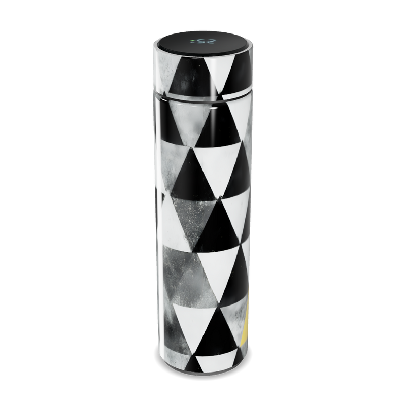 Garrafa Térmica Touch - Estampa Geométrica Preta