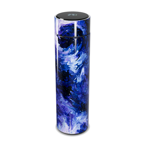 Garrafa Térmica Touch - Estampa Azul Abstrata