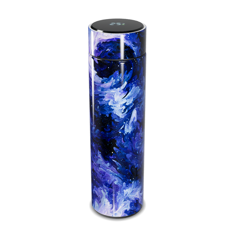 Garrafa Térmica Touch - Estampa Azul Abstrata