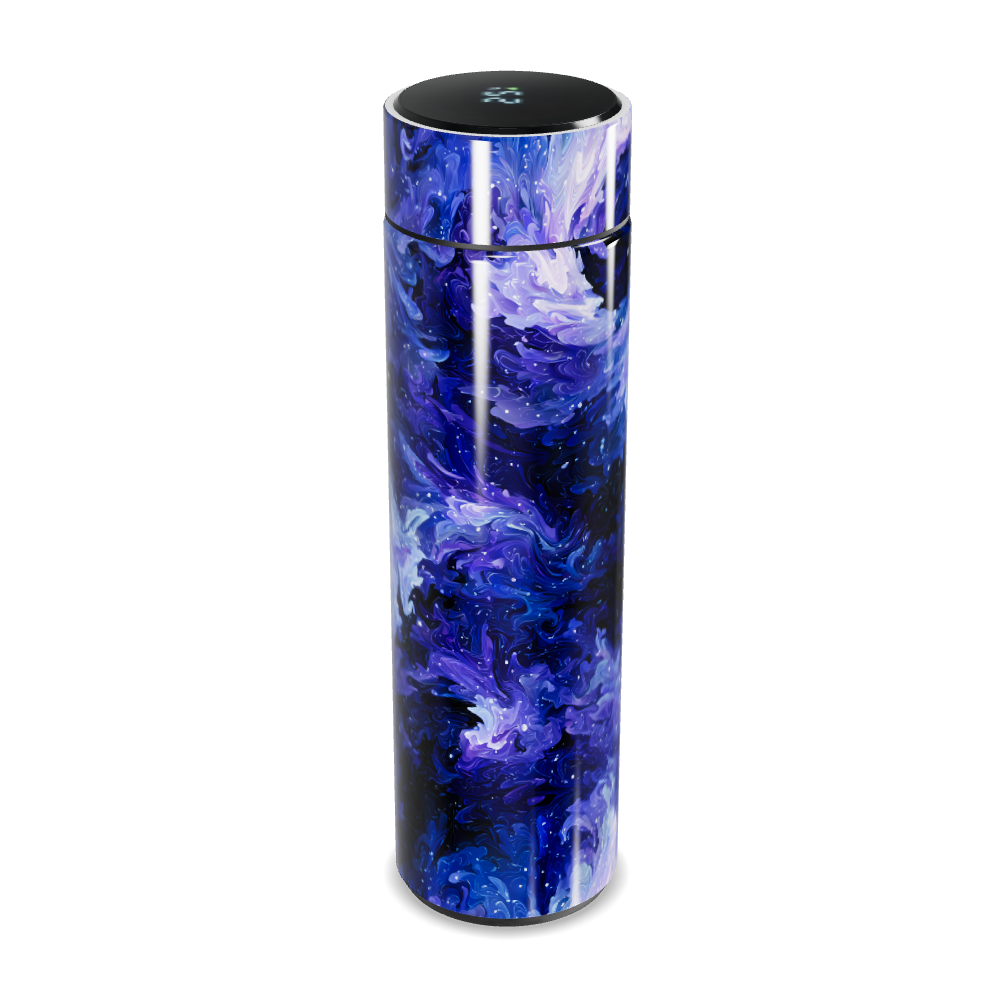 Garrafa Térmica Touch - Estampa Azul Abstrata