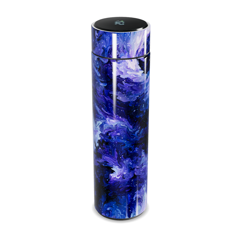 Garrafa Térmica Touch - Estampa Azul Abstrata