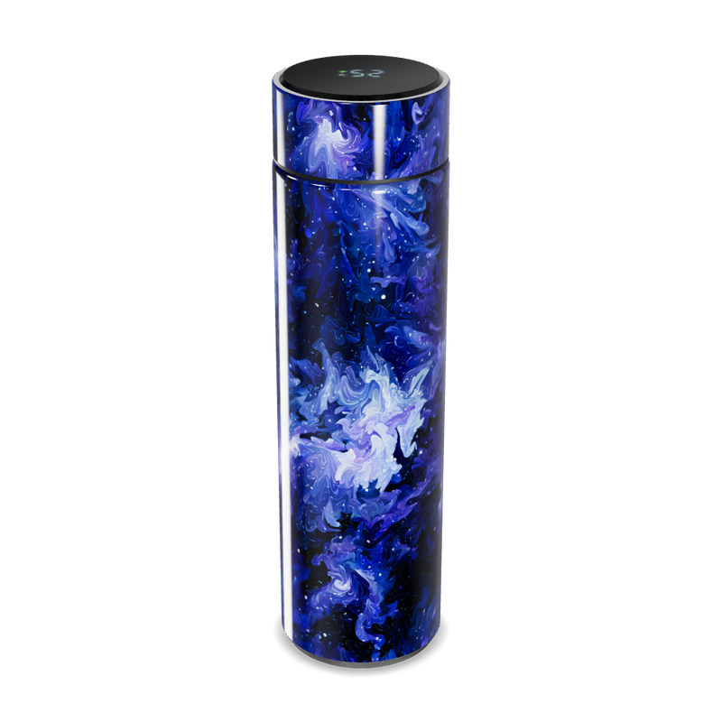 Garrafa Térmica Touch - Estampa Azul Abstrata