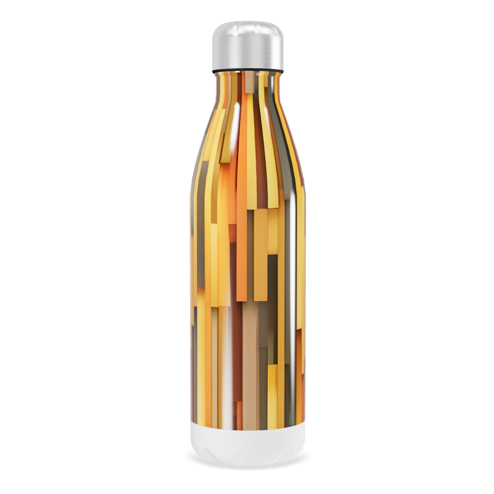 Garrafa Inox Estampada - Listras Coloridas