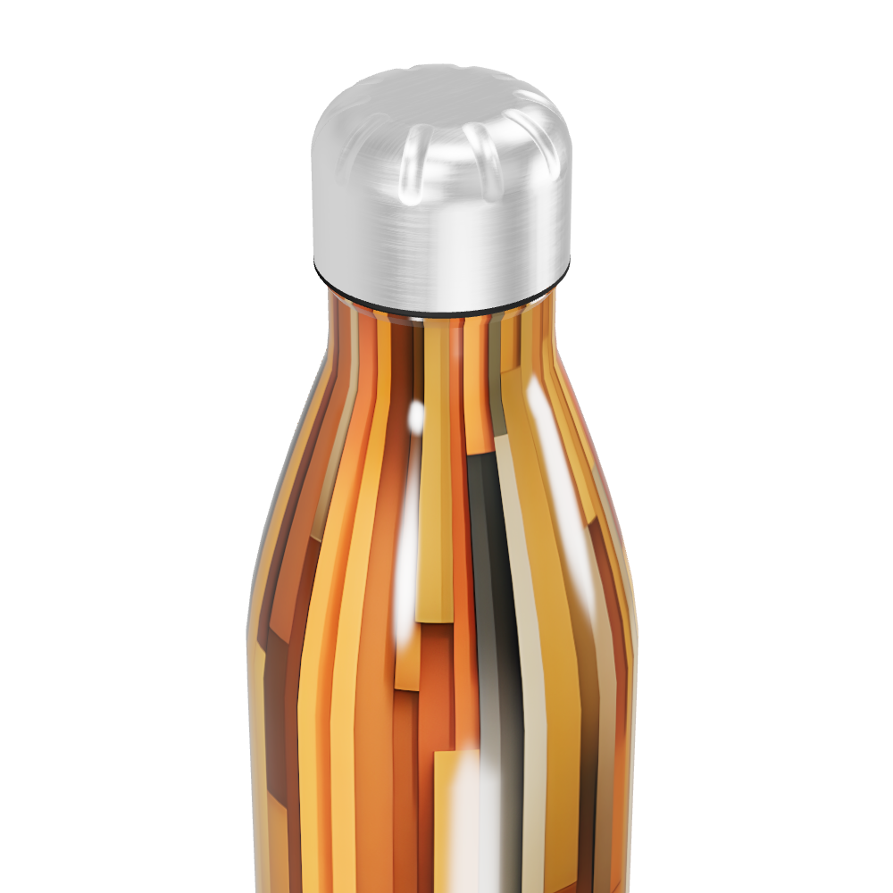 Garrafa Inox Estampada - Listras Coloridas