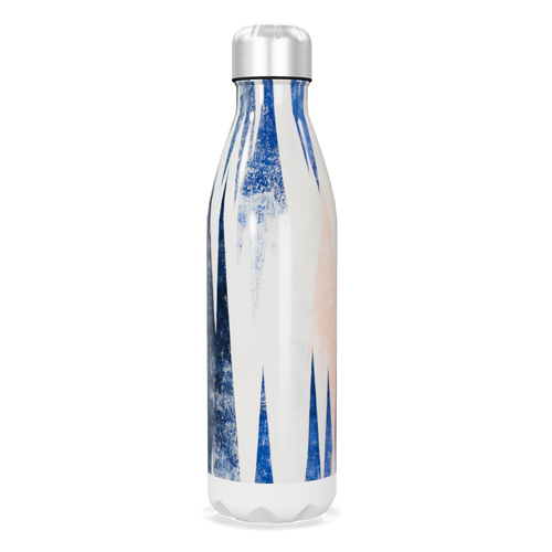 Garrafa Inox - Estampa Azul e Branca