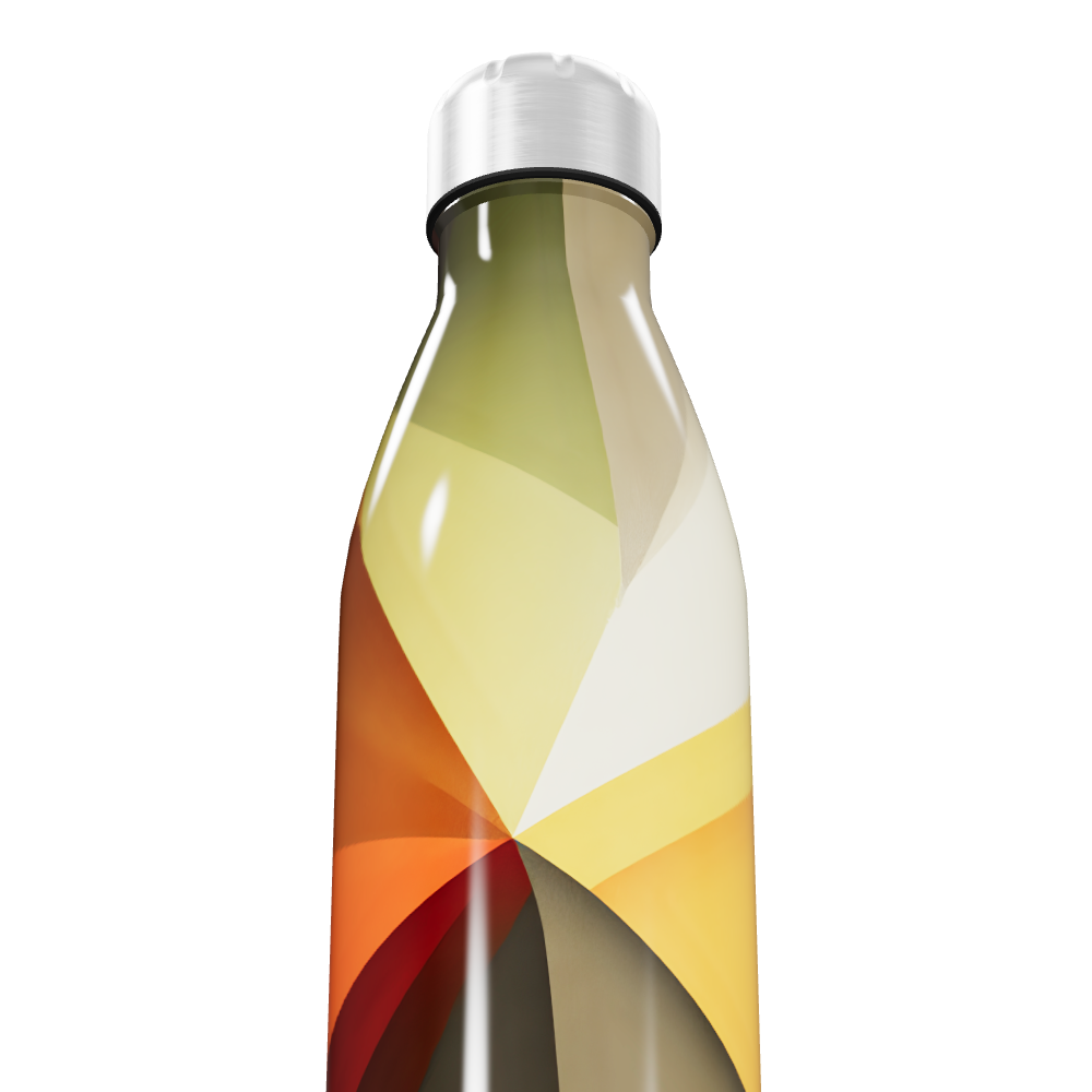 Garrafa Inox - Estampa Colorida Multitonal