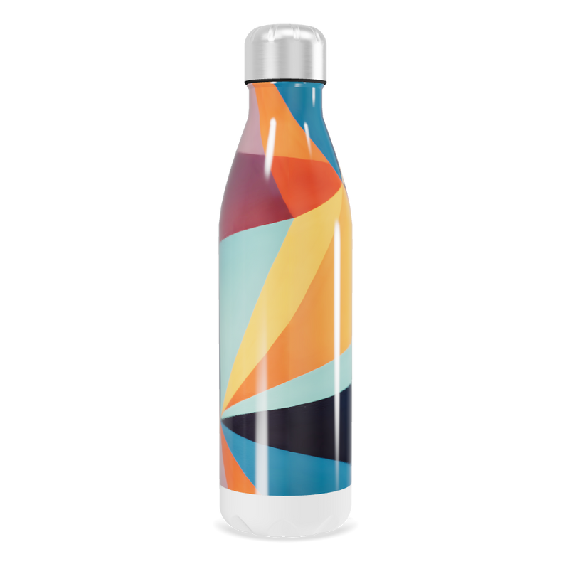 Garrafa Inox - Estampa Colorida Abstrata
