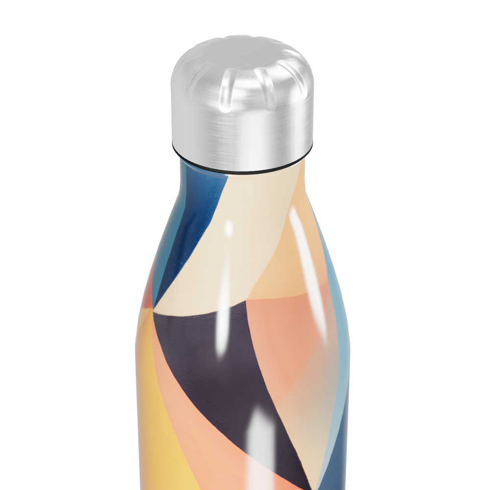 Garrafa Inox - Estampa Colorida Abstrata
