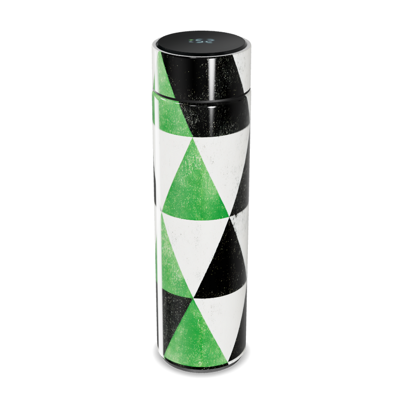 Garrafa Térmica Touch - Geométrica Preto e Branco