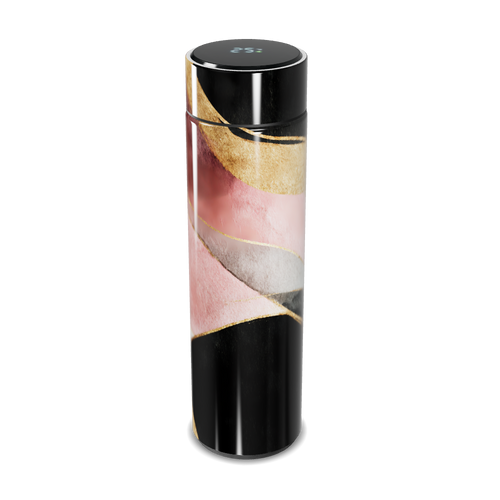 Garrafa Térmica Touch - Mármore Rosa e Dourado