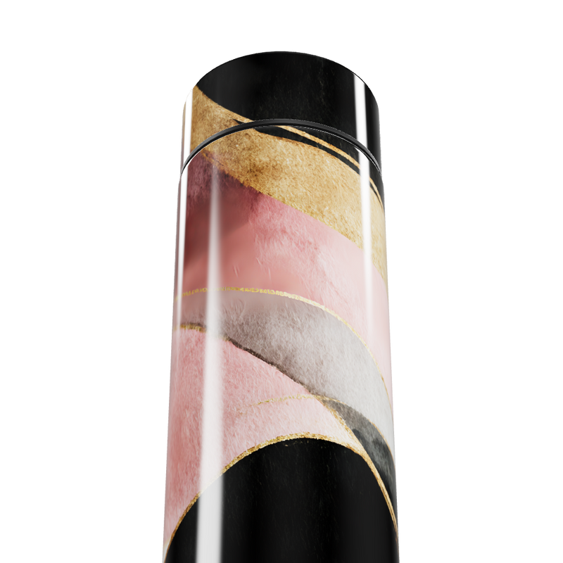 Garrafa Térmica Touch - Mármore Rosa e Dourado