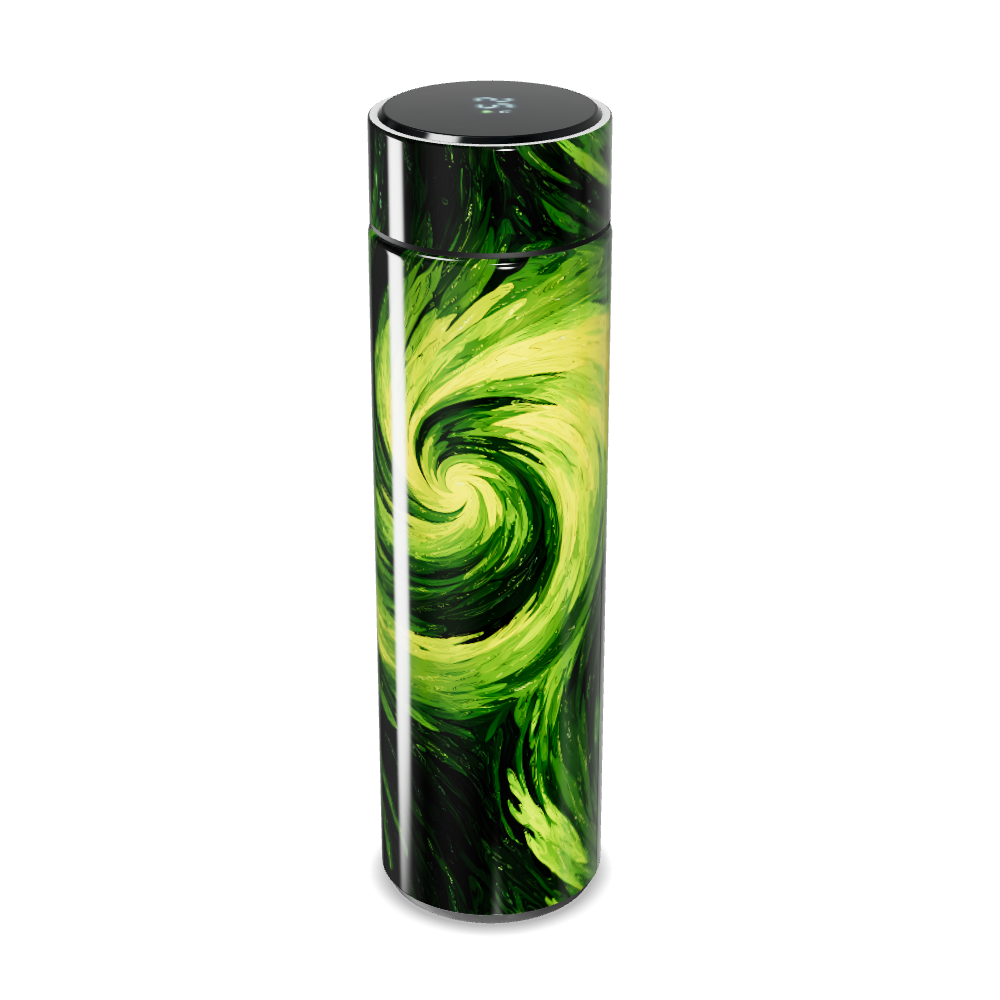 Garrafa Térmica Touch - Verde Abstrato Digital