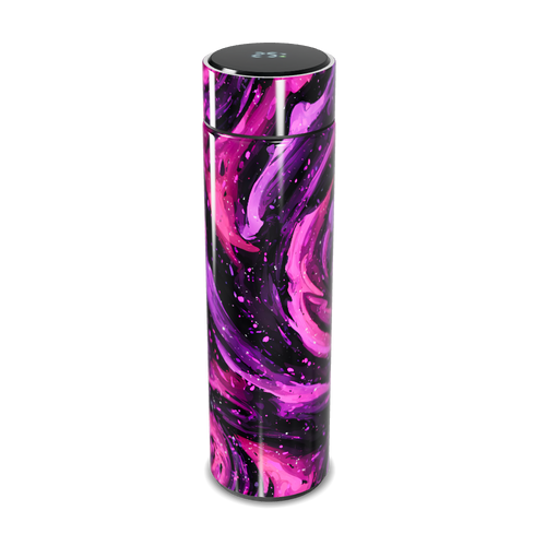 Garrafa Térmica Touch - Estampa Abstrata Roxa