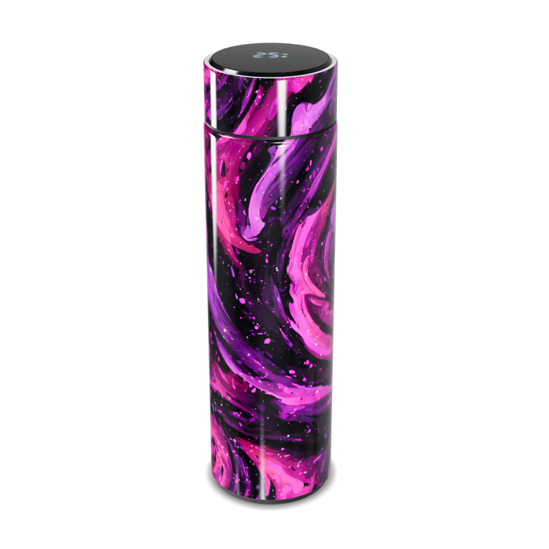 Garrafa Térmica Touch - Estampa Abstrata Roxa