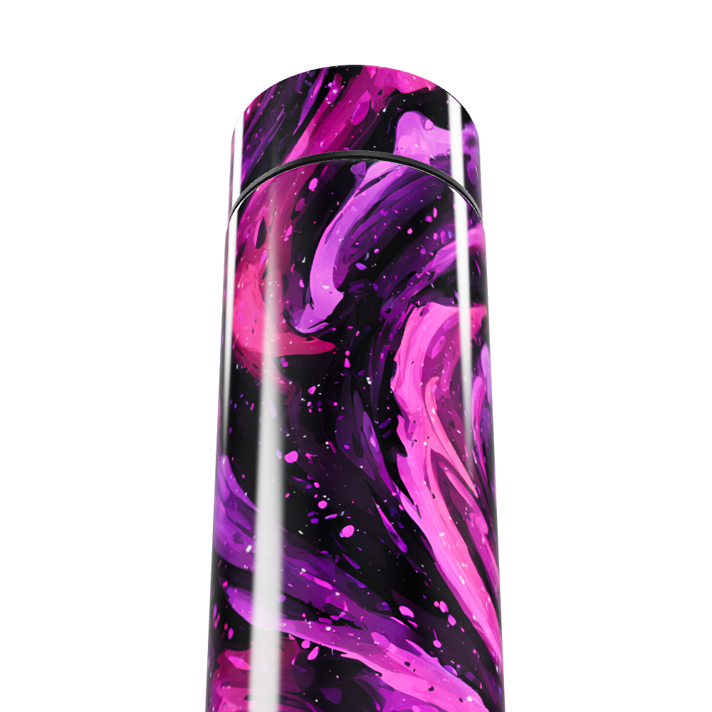 Garrafa Térmica Touch - Estampa Abstrata Roxa