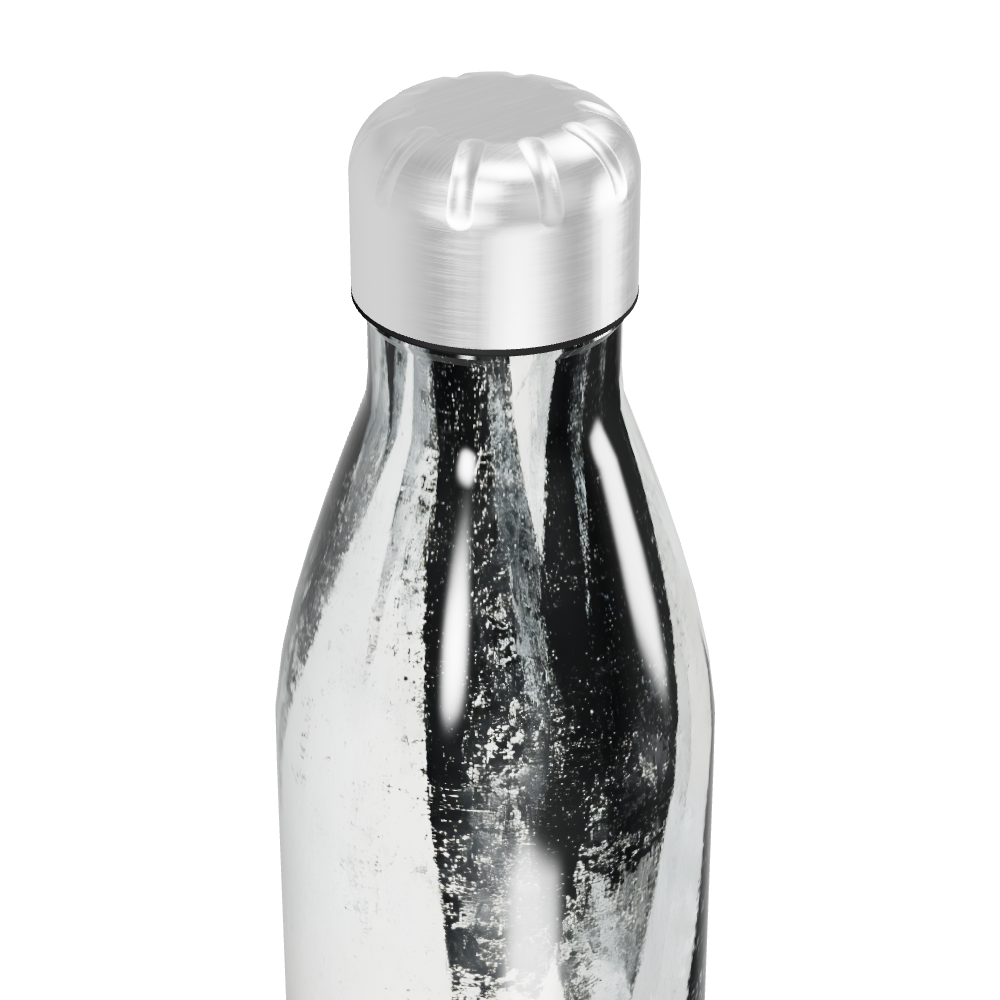 Garrafa Inox - Estampa Abstrata Preto e Branco