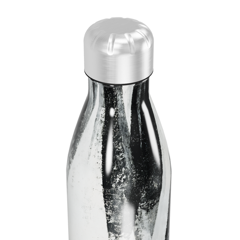 Garrafa Inox - Estampa Abstrata Preto e Branco