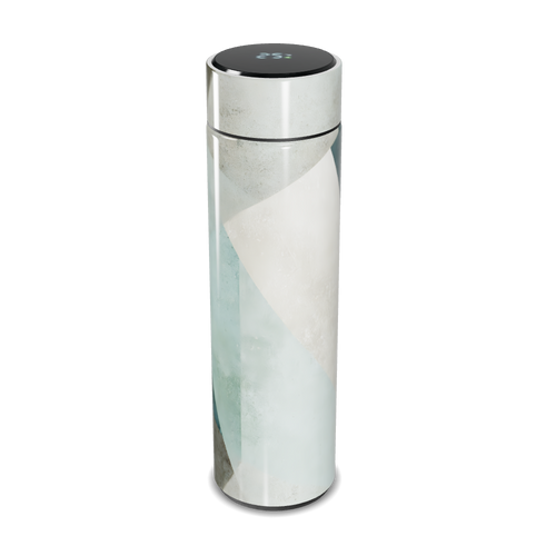 Garrafa Térmica Touch - Geométrica Branca