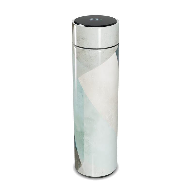 Garrafa Térmica Touch - Geométrica Branca