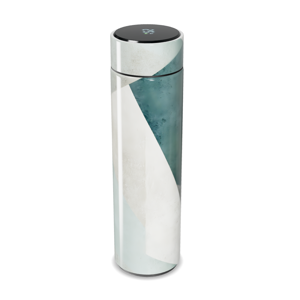 Garrafa Térmica Touch - Geométrica Branca