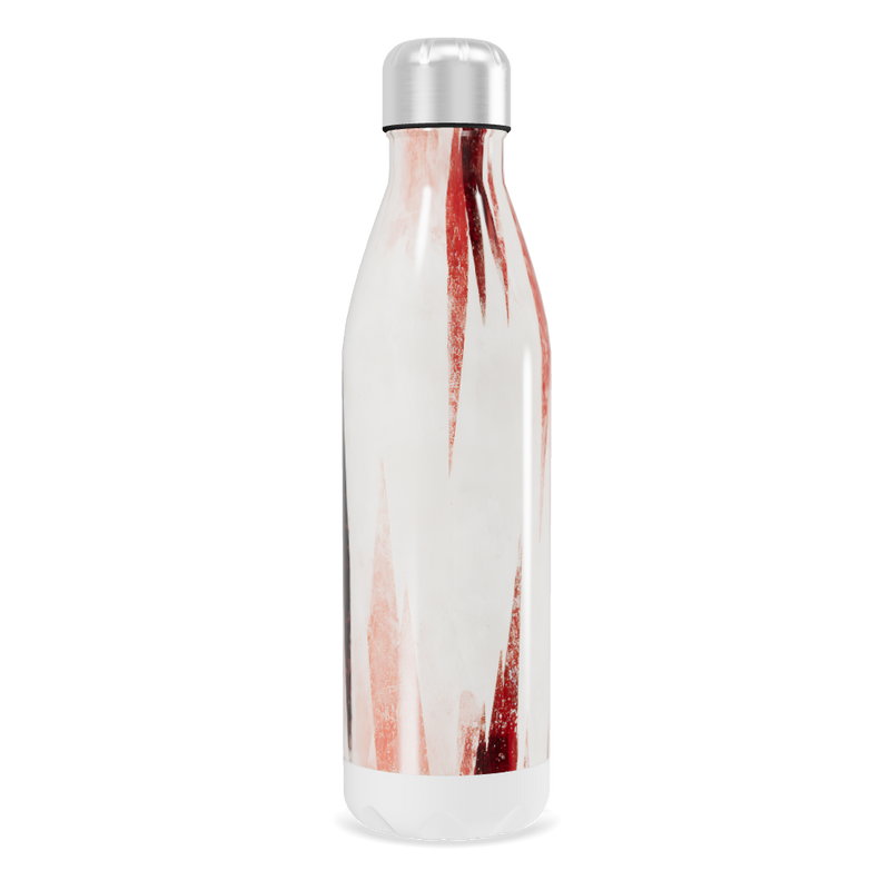 Garrafa Inox Listras Vermelhas