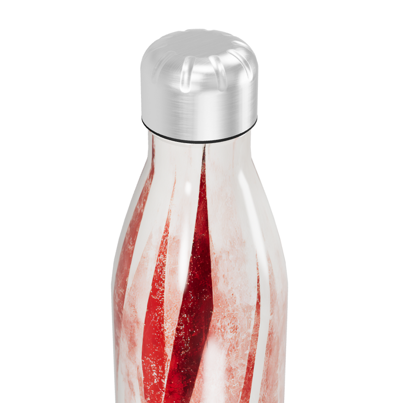 Garrafa Inox Listras Vermelhas