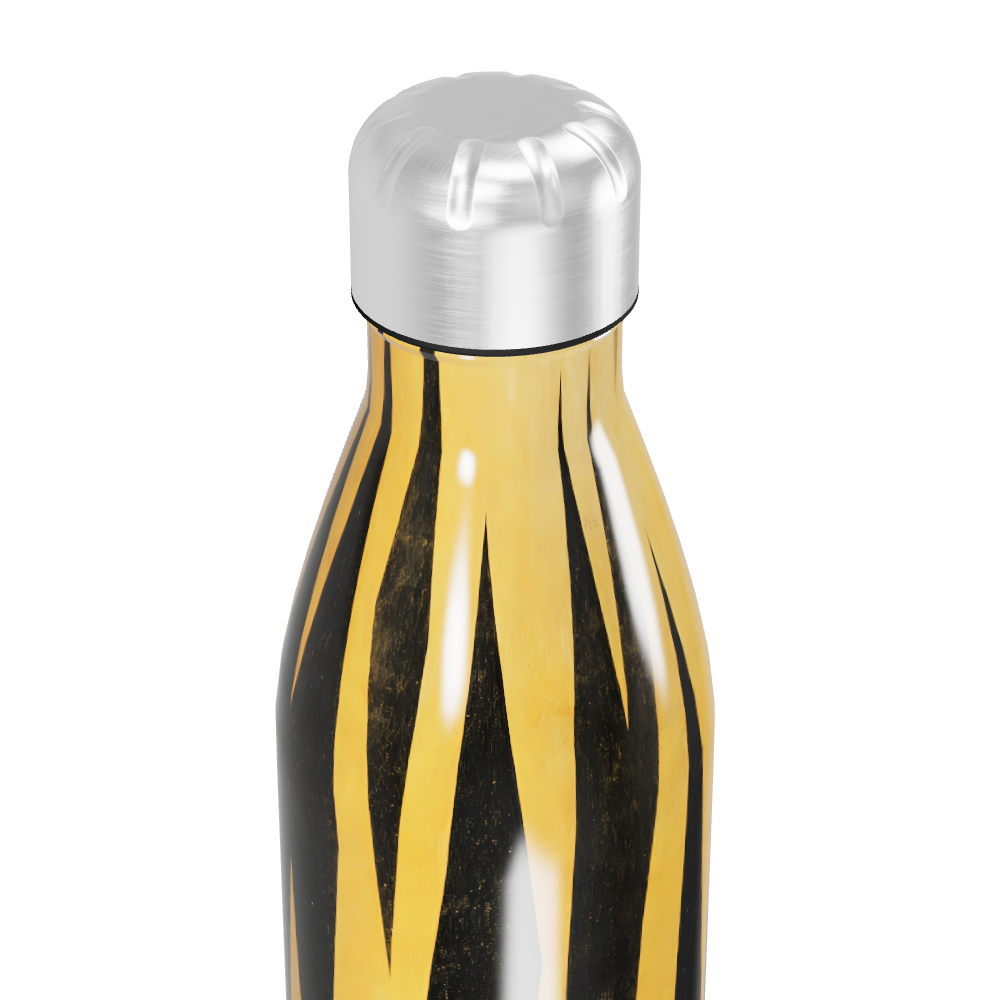 Garrafa Inox - Estampa Tigre Amarela