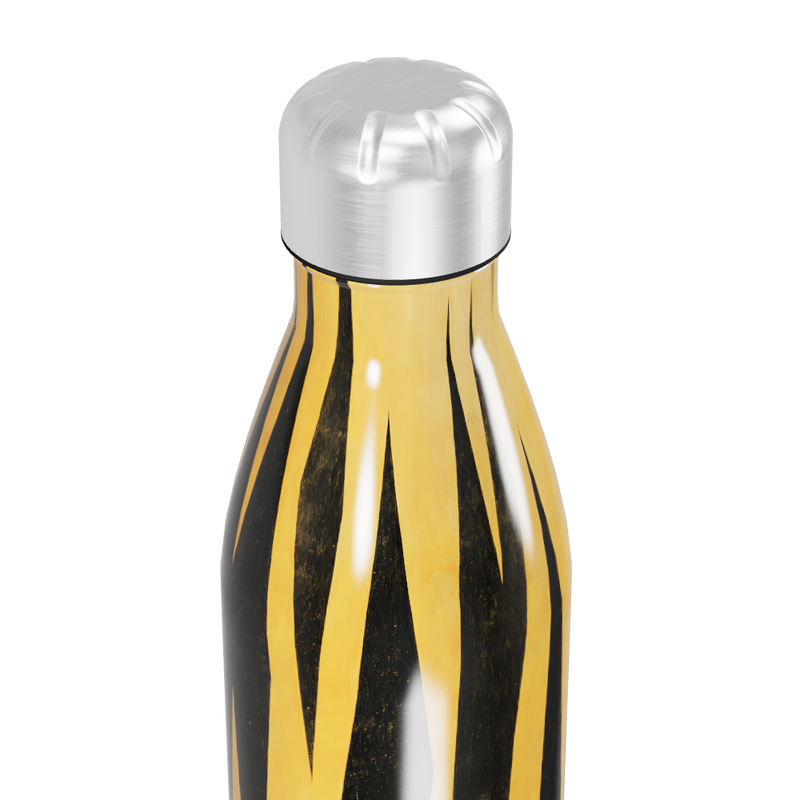 Garrafa Inox - Estampa Tigre Amarela