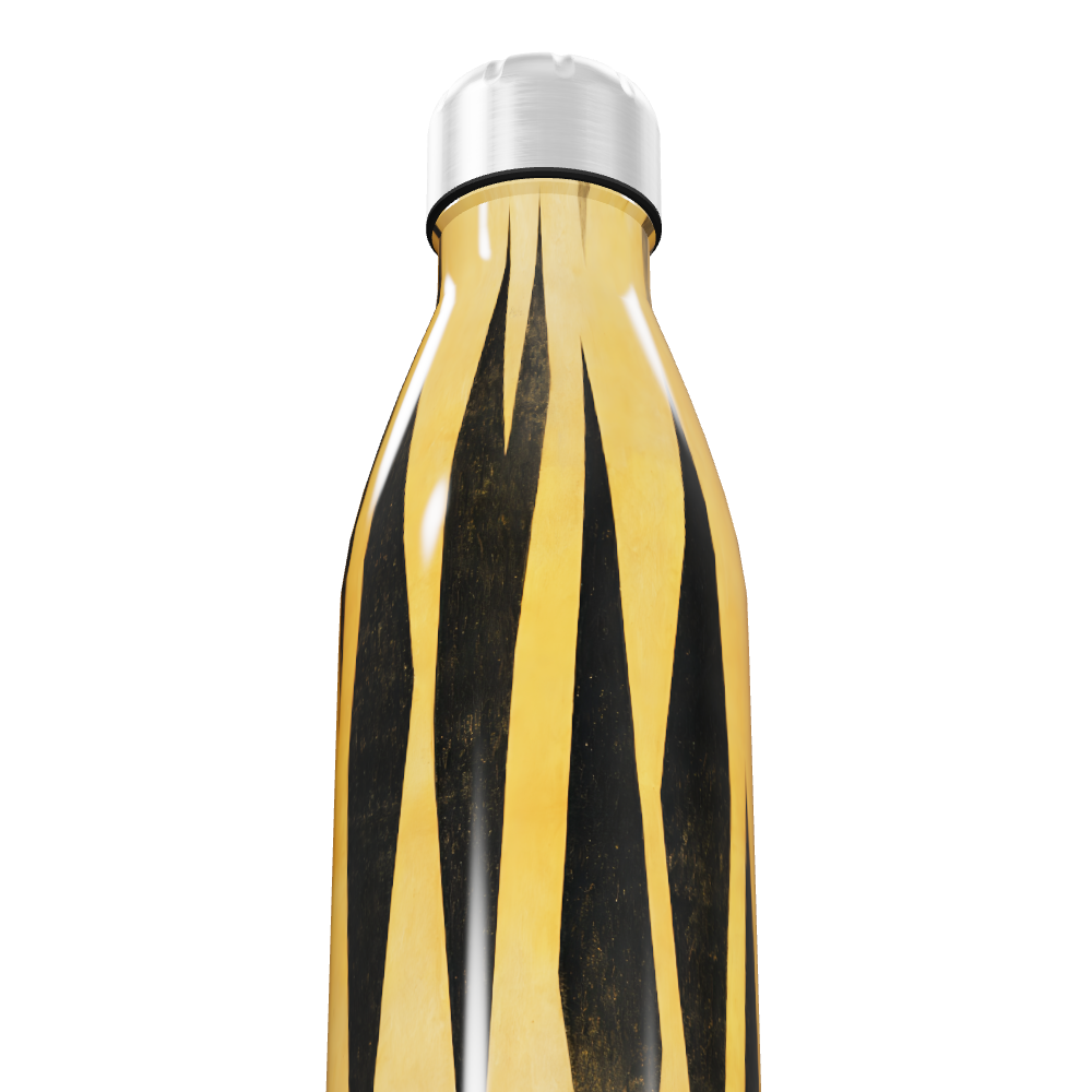 Garrafa Inox - Estampa Tigre Amarela
