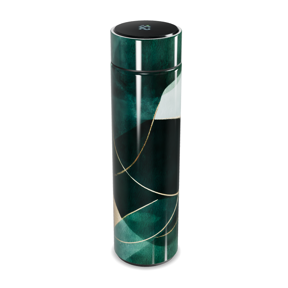 Garrafa Térmica Touch - Verde Marmorizada