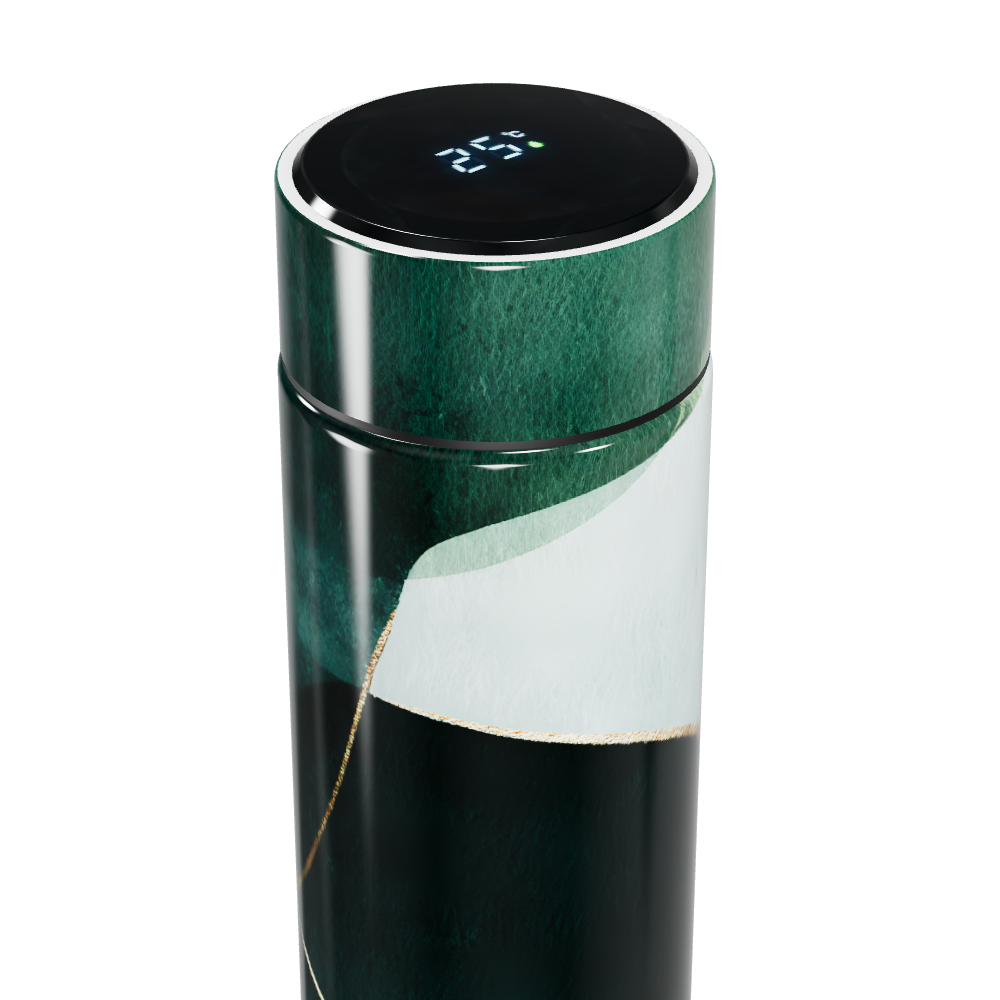 Garrafa Térmica Touch - Verde Marmorizada