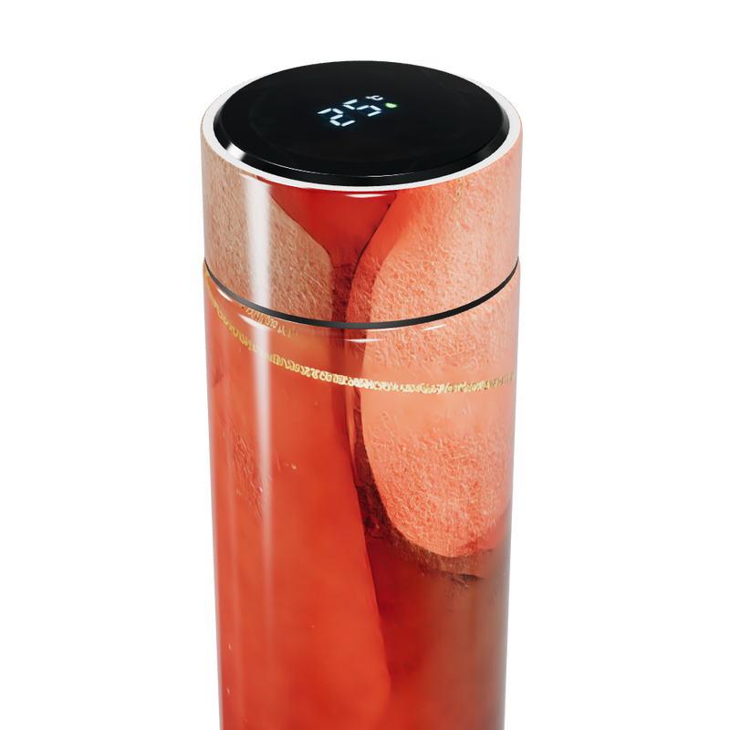 Garrafa Térmica Touch - Vermelha com Display Digital