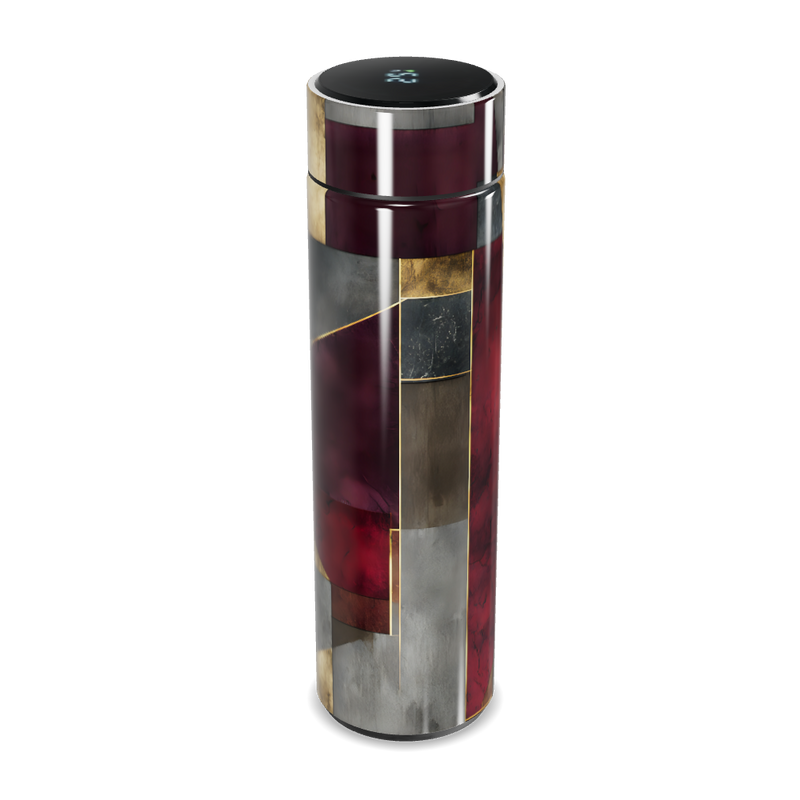 Garrafa Térmica Touch - Estampa Geométrica Colorida