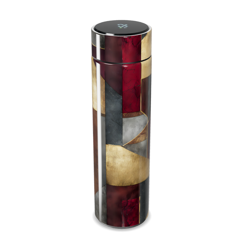 Garrafa Térmica Touch - Estampa Geométrica Colorida