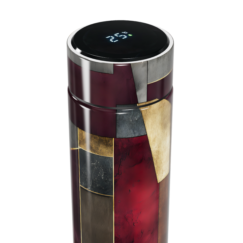 Garrafa Térmica Touch - Estampa Geométrica Colorida